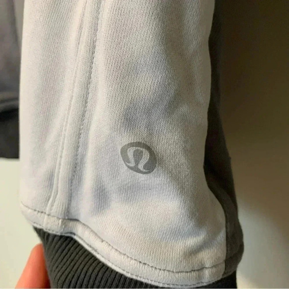 Lululemon black  grey colorblock hoodie - Picture 4 of 6